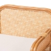 bali & pari Cambridge Natural Rattan Armchair - Handcrafted Lounge Chair with Cushion, Rounded Frame with Cane Woven Panels, Accent Seating for Living Room or Sunroom - Cambridge-Light Honey Rattan-CC