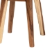 bali & pari Jia Suar Wood End Table - Handcrafted Side Table with Live Edge Round Top and Tapered Legs, Rustic Boho Accent Furniture for Living Room, Bedroom, or Patio - Jia-Natural/Wooden-End Table