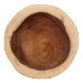 bali & pari Jia Suar Wood End Table - Handcrafted Side Table with Live Edge Round Top and Tapered Legs, Rustic Boho Accent Furniture for Living Room, Bedroom, or Patio - Jia-Natural/Wooden-End Table