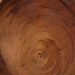 bali & pari Jia Suar Wood End Table - Handcrafted Side Table with Live Edge Round Top and Tapered Legs, Rustic Boho Accent Furniture for Living Room, Bedroom, or Patio - Jia-Natural/Wooden-End Table