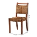 bali & pari Chabela Handwoven Seagrass Dining Chair Set of 2- Solid Mango Wood Frame with Woven Seat and Backrest, Rustic Boho Style Kitchen or Dining Room Seating, Brown - Cordoba-Type B-Light Brown Wood/Natural Weave-DC-KD Box
