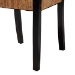 bali & pari Raniya Handwoven Seagrass Dining Chair Set of 2- Solid Mango Wood Frame with Woven Seat and Backrest, Rustic Boho Style Kitchen or Dining Room Seating, Black - Cordoba-Type C-Black Wood/Natural Weave-DC-KD Box
