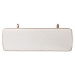 Baxton Studio Belden Boucle Upholstered Wall-Mounted Headboard - Padded Cushion Panel with Faux Leather Piping, Modern Bedroom Accent Piece, Cream, Queen - BBT61198-White/Tan-HB-Queen