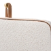 Baxton Studio Belden Boucle Upholstered Wall-Mounted Headboard - Padded Cushion Panel with Faux Leather Piping, Modern Bedroom Accent Piece, Cream, Queen - BBT61198-White/Tan-HB-Queen