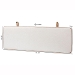 Baxton Studio Belden Boucle Upholstered Wall-Mounted Headboard - Padded Cushion Panel with Faux Leather Piping, Modern Bedroom Accent Piece, Cream, Queen - BBT61198-White/Tan-HB-Queen