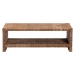 bali & pari Liza Rectangle Seagrass Coffee Table - Handwoven Natural Fiber Frame with Open Shelf, Coastal Boho Furniture for Living Room or Lounge - LIZZA-Seagrass-Coffee Table