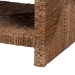 bali & pari Liza Rectangle Seagrass Coffee Table - Handwoven Natural Fiber Frame with Open Shelf, Coastal Boho Furniture for Living Room or Lounge - LIZZA-Seagrass-Coffee Table