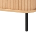 Baxton Studio Lucia Fluted Wood Sideboard - Mid-Century Modern Buffet Cabinet with Sliding Tambour Doors, 55" Wide - LC23005-Tan-Sideboard