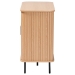 Baxton Studio Lucia Fluted Wood Storage Cabinet - Mid-Century Modern Sideboard with Sliding Tambour Doors, 35" Wide - LC23011A-Tan-Sideboad