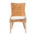 bali & pari Derris Natural Rattan Dining Chair with Cushion - Tall Wingback Side Chair with Solid Mango Wood Legs, Boho Coastal Style for Kitchen or Dining Room Seating, Light Honey - MD-39817-LC Derris-Natural Rattan-DC