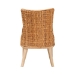 bali & pari Derris Natural Rattan Dining Chair with Cushion - Tall Wingback Side Chair with Solid Mango Wood Legs, Boho Coastal Style for Kitchen or Dining Room Seating, Light Honey - MD-39817-LC Derris-Natural Rattan-DC