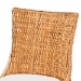 bali & pari Derris Natural Rattan Dining Chair with Cushion - Tall Wingback Side Chair with Solid Mango Wood Legs, Boho Coastal Style for Kitchen or Dining Room Seating, Light Honey - MD-39817-LC Derris-Natural Rattan-DC