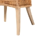 bali & pari Derris Natural Rattan Dining Chair with Cushion - Tall Wingback Side Chair with Solid Mango Wood Legs, Boho Coastal Style for Kitchen or Dining Room Seating, Light Honey - MD-39817-LC Derris-Natural Rattan-DC