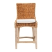 bali & pari Derris Natural Rattan Counter Stool with Cushion - Tall Wingback Stool with Solid Mango Wood Legs and Footrest, Boho Coastal Style for Kitchen Island or Dining Area Seating, Light Honey - MD-39818-LC Derris-Natural Rattan-CS