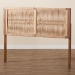 bali & pari Holitz Natural Rope Woven Headboard - Mountable Bed Backboard with Bayur Wood Frame, Modern Boho Accent for Bedroom Decor, King - Holtiz-Medium tone (NAT02)-Headboard King