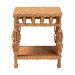 bali & pari Dolby Natural Rattan End Table - Handwoven Wicker Side Table with Lower Shelf, Coastal Boho Style Accent Table for Living Room or Bedroom - Dolby-Light Honey/Rattan-End Table