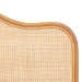 bali & pari Adelita Natural Rattan Arched Headboard - Handwoven Cane Panel with Rattan Frame, Coastal Boho Style Bedroom Decor, Queen - Adelita-Light Honey/Rattan-HB-Queen