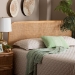 bali & pari Agota Natural Rattan Standalone Headboard - Handwoven Wicker Panel with Rounded Corners and Rattan Frame, Coastal Boho Style Bedroom Decor, Queen - Agota-Light Honey/Rattan-HB-Queen