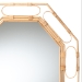 bali & pari Remedy Octagonal Natural Rattan Wall Mirror - Handwoven Accent Mirror with Open Loop Detailing, Boho Coastal Style for Entryway, Bedroom, or Living Room Decor - WS146-Light Honey Rattan-Mirror