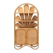 bali & pari Noreen Peacock Fan Natural Rattan Cabinet - Handcrafted Rattan Pole Hutch with Woven Doors and Shelves, Boho Coastal Accent Shelving and Display Unit - Noreen-Light Honey Rattan-Shelf