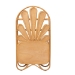 bali & pari Noreen Peacock Fan Natural Rattan Cabinet - Handcrafted Rattan Pole Hutch with Woven Doors and Shelves, Boho Coastal Accent Shelving and Display Unit - Noreen-Light Honey Rattan-Shelf
