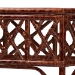 bali & pari Gaspar Marbled Tortoise Natural Rattan Console Table - Handcrafted Accent Table with Chippendale Design, Coastal Tropical Style for Entryway, Hallway, or Living Room - Gaspar-Tortoise/Rattan-Half Moon-Console Table