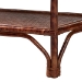 bali & pari Gaspar Marbled Tortoise Natural Rattan Console Table - Handcrafted Accent Table with Chippendale Design, Coastal Tropical Style for Entryway, Hallway, or Living Room - Gaspar-Tortoise/Rattan-Half Moon-Console Table