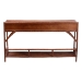 bali & pari Brier Marbled Tortoise Natural Rattan Console Table - Handcrafted Accent Table with 3-Drawers and Lower Shelf, Coastal Boho Style for Entryway, Hallway, or Living Room - Brier-Tortoise/Rattan-Console Table
