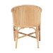 bali & pari Hollis Natural Rattan Barrel Chair with Cushion - Handcrafted Accent Armchair with Laminated Rattan Pole Back, Coastal Boho Seating for Living Room or Bedroom - Hollis-Natural/Rattan-DC