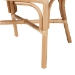 bali & pari Hollis Natural Rattan Barrel Chair with Cushion - Handcrafted Accent Armchair with Laminated Rattan Pole Back, Coastal Boho Seating for Living Room or Bedroom - Hollis-Natural/Rattan-DC
