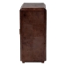 bali & pari Valora Real Burl Wood Storage Cabinet in Dark Walnut Brown - Modern Accent Cupboard with Double Doors and Brass Handles, Elegant Sideboard for Living Room, Entryway or Dining Area - SVN-1308B-Dark Walnut-Nebu-2DR-Cabinet