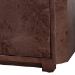 bali & pari Valora Real Burl Wood Storage Cabinet in Dark Walnut Brown - Modern Accent Cupboard with Double Doors and Brass Handles, Elegant Sideboard for Living Room, Entryway or Dining Area - SVN-1308B-Dark Walnut-Nebu-2DR-Cabinet