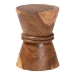 bali & pari Samira Solid Suar Wood Side Table - Handcrafted Sculptural End Table with Hourglass Design, Modern Boho Style for Living Room or Bedroom - Suar S/T 001-Natural-Side Table