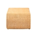 bali & pari Palm Waterfall Natural Rattan Coffee Table - Handwoven Wicker Centerpiece with Curved Silhouette for Boho, Coastal, or Tropical Living Room and Lounge Area - Palm Waterfall-Light Honey/Rattan-Coffee Table