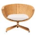 bali & pari Reya Natural Rattan Lounge Chair - Handwoven Wicker Accent Seating with Pedestal Base for Modern Boho, Coastal, or Tropical Living Room Spaces - Palm Tulip-Light Honey/Rattan-Cushioned-AC