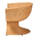 bali & pari Reya Natural Rattan Lounge Chair - Handwoven Wicker Accent Seating with Pedestal Base for Modern Boho, Coastal, or Tropical Living Room Spaces - Palm Tulip-Light Honey/Rattan-Cushioned-AC