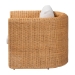 bali & pari Carina Natural Rattan Armchair with Cushion - Handwoven Lounge Chair with U-Shaped Silhouette and Deep Seating for Boho, Coastal, or Tropical Living Spaces - Palm-Light Honey/Rattan-Cushioned-AC