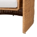 bali & pari Carina Natural Rattan Armchair with Cushion - Handwoven Lounge Chair with U-Shaped Silhouette and Deep Seating for Boho, Coastal, or Tropical Living Spaces - Palm-Light Honey/Rattan-Cushioned-AC