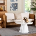 bali & pari Carina Natural Rattan Sofa with Cushion - Handwoven 3-Seater Couch with U-Shaped Sculptural Frame and Deep Seating for Boho, Coastal, or Tropical Living Spaces - Palm-Light Honey/Rattan-Cushioned-Sofa
