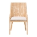 bali & pari Beata Natural Rattan Dining Chair - Handcrafted Wingback Accent Chair with Woven Detailing and Removable Cushion, Coastal Boho Seating for Kitchen or Dining Room - Beata-Light Honey/Wooden-Cushioned-DC