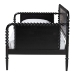 Baxton Studio Lucera Bobbin Daybed - Wooden Spindle Bed Frame, Classic Style Sofa Bed for Bedroom or Guest Room, Twin, Black - MG0110-4-Black-Daybed
