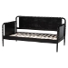 Baxton Studio Lucera Bobbin Daybed - Wooden Spindle Bed Frame, Classic Style Sofa Bed for Bedroom or Guest Room, Twin, Black - MG0110-4-Black-Daybed