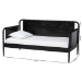 Baxton Studio Lucera Bobbin Daybed - Wooden Spindle Bed Frame, Classic Style Sofa Bed for Bedroom or Guest Room, Twin, Black - MG0110-4-Black-Daybed