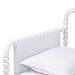 Baxton Studio Lucera Bobbin Daybed with Rolling Trundle - Wooden Bed Frame with Turned Spindle Detailing, Classic Style Sofa Bed for Bedroom or Guest Room, Twin, White - MG0110-4-White-Daybed/T