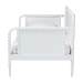 Baxton Studio Lucera Bobbin Daybed - Wooden Bed Frame with Turned Spindle Detailing, Classic Style Sofa Bed for Bedroom or Guest Room, Twin, White - MG0110-4-White-Daybed