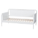 Baxton Studio Lucera Bobbin Daybed - Wooden Bed Frame with Turned Spindle Detailing, Classic Style Sofa Bed for Bedroom or Guest Room, Twin, White - MG0110-4-White-Daybed