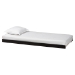 Baxton Studio Lucera Trundle - Underbed Low-Profile Rolling Base for Daybeds and Guest Rooms, Twin, Black - MG24-Black-Trundle