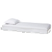 Baxton Studio Lucera Trundle - Underbed Low-Profile Rolling Base for Daybeds and Guest Rooms, Twin, White - MG24-White-Trundle