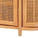 bali & pari McKenna Natural Rattan Sideboard - Handwoven Wicker Buffet Credenza, Boho Coastal Style for Dining or Living Room, 2-Drawer - McKenna-Light Honey Rattan-Cabinet