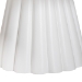 bali & pari Parvana Round Coffee Table with Fluted Pedestal Base - Contemporary White Resin Accent Table for Living Room - Parvana-White Resin-CT